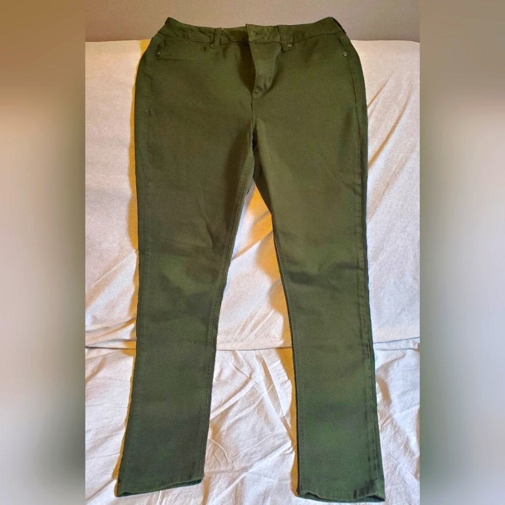 Maurices Olive Green Womens Jeggings Pants